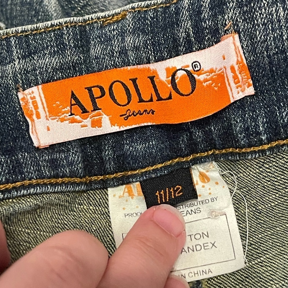 Apollo jeans vintage 90s Y2K faded pattern jeans - Picture 3 of 9